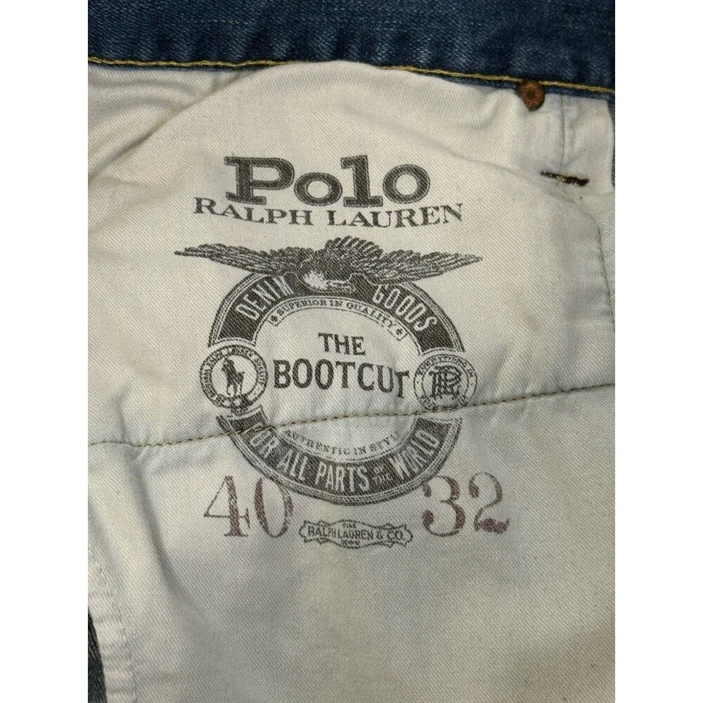 Polo Ralph Lauren The Bootcut Light Wash Denim Jeans Size 40X32